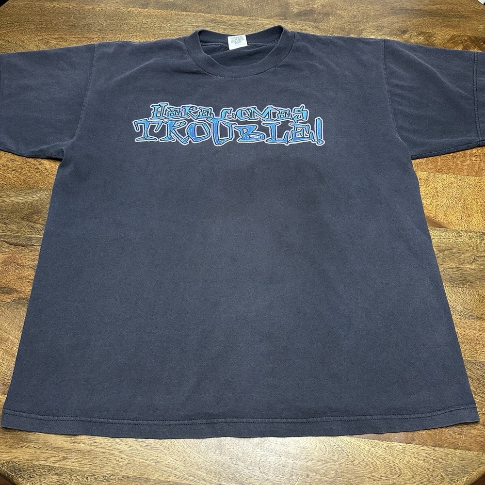 Vintage 1998 WWF Sable Wrestling Tee Graphic T-shirt Here Comes Trouble XL USA